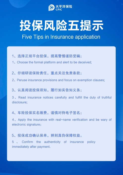 投保风险五提示