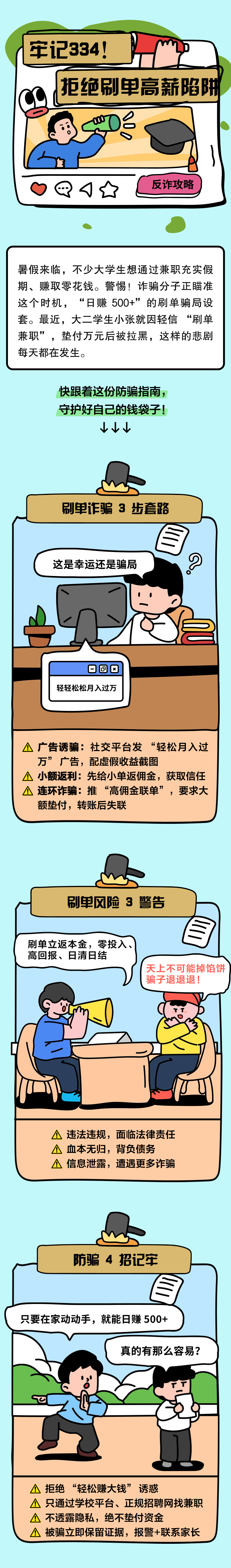 13.牢记334，别让“刷单高薪”成陷阱！