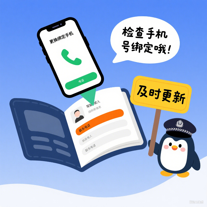 提醒要核对驾驶证绑定的手机号